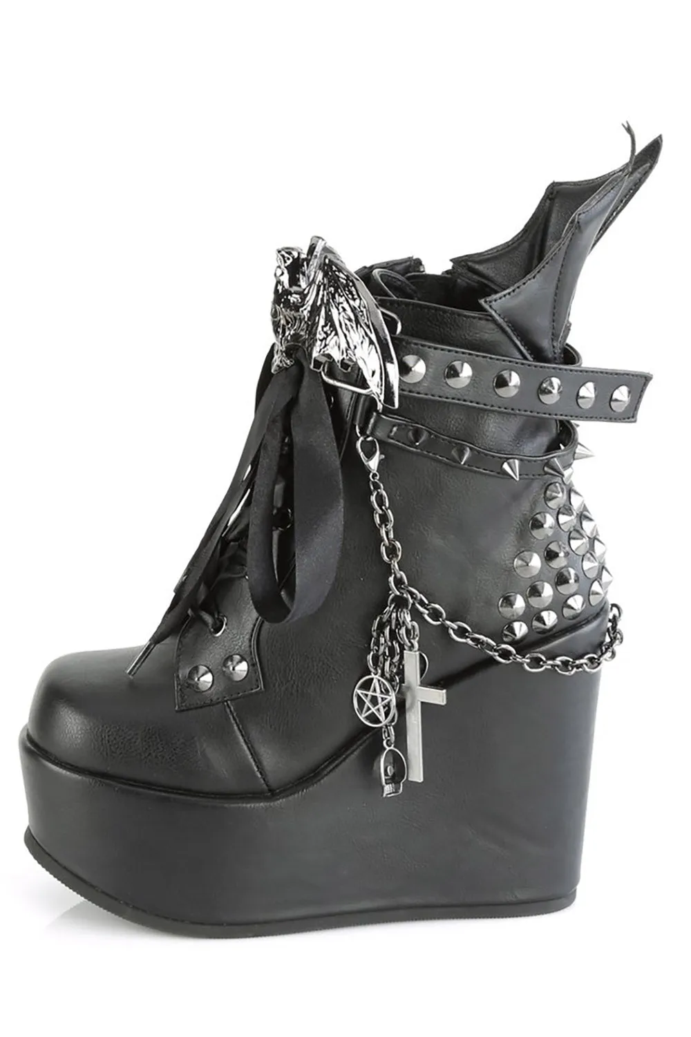 No Bat Days Wedge Boots [POISON-107]