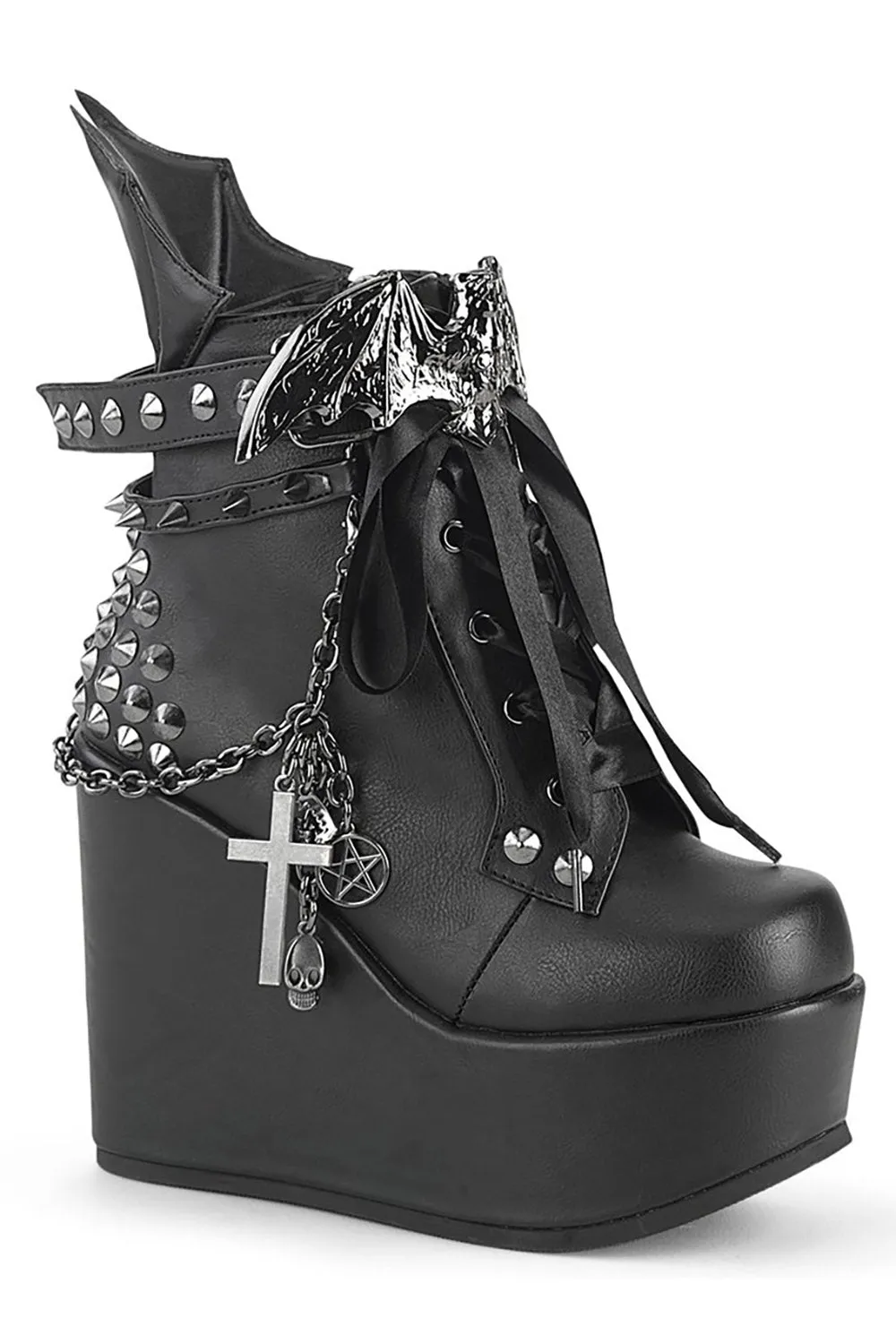 No Bat Days Wedge Boots [POISON-107]