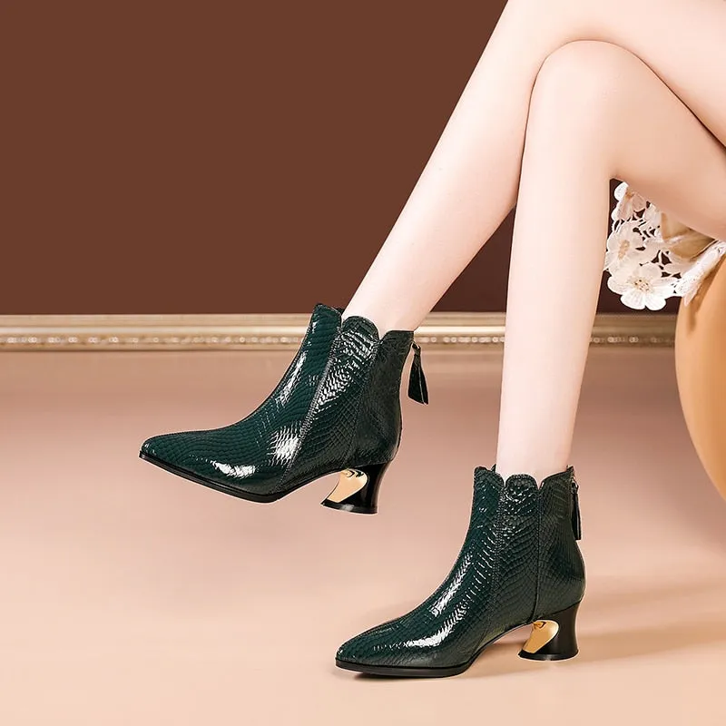Opulessa Croc Glam Boots
