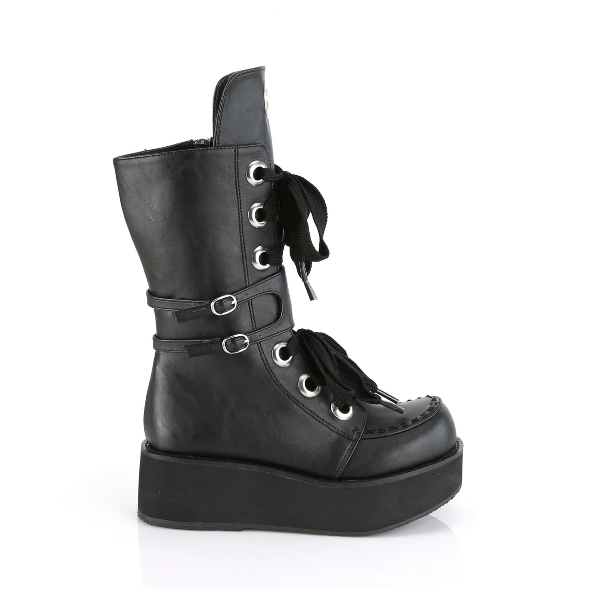 Oversize Eyelets Platform Boots