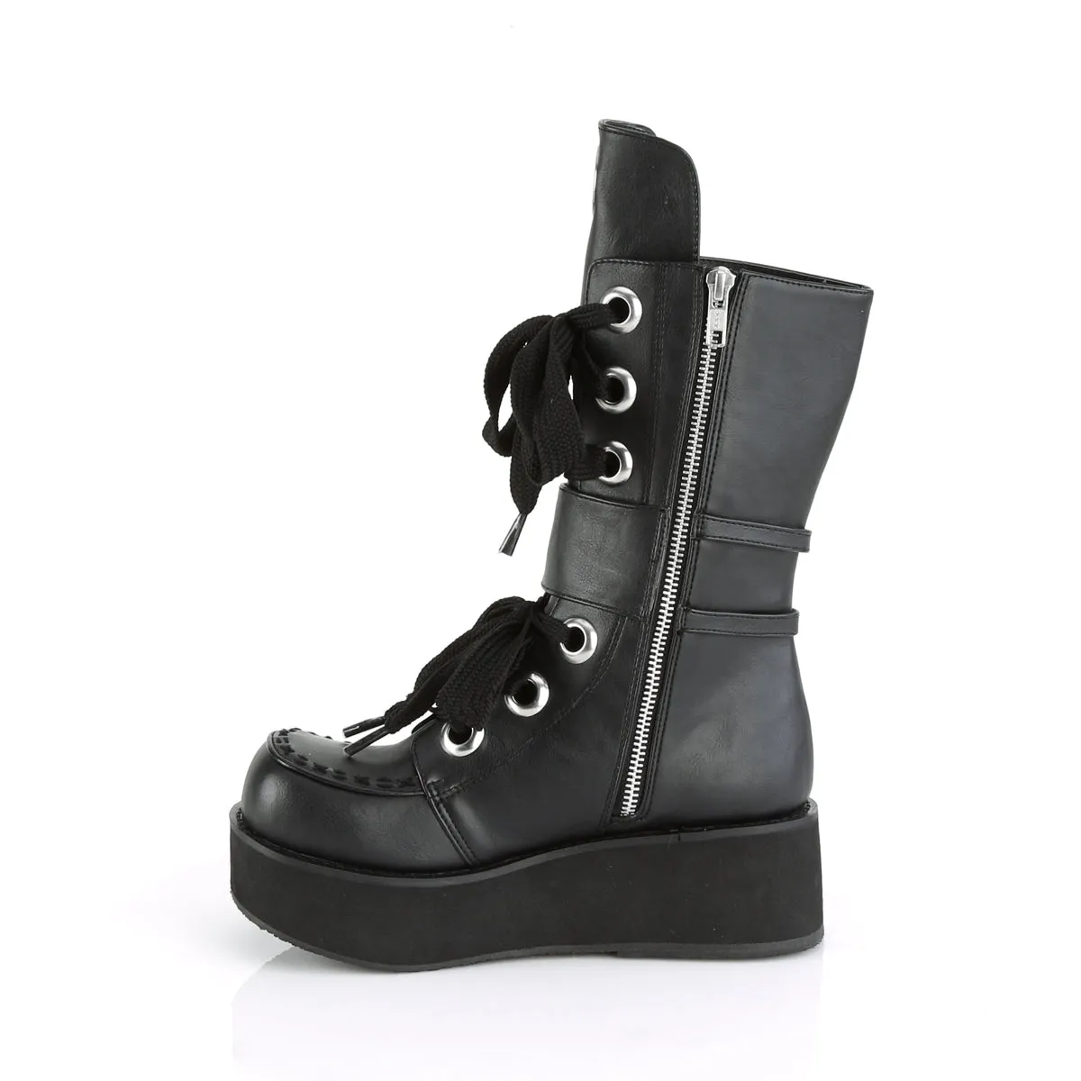 Oversize Eyelets Platform Boots