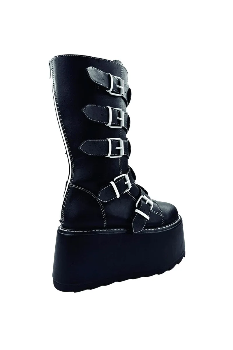 Phazer Emily The Strange Platform Boots [BLACK/WHITE]
