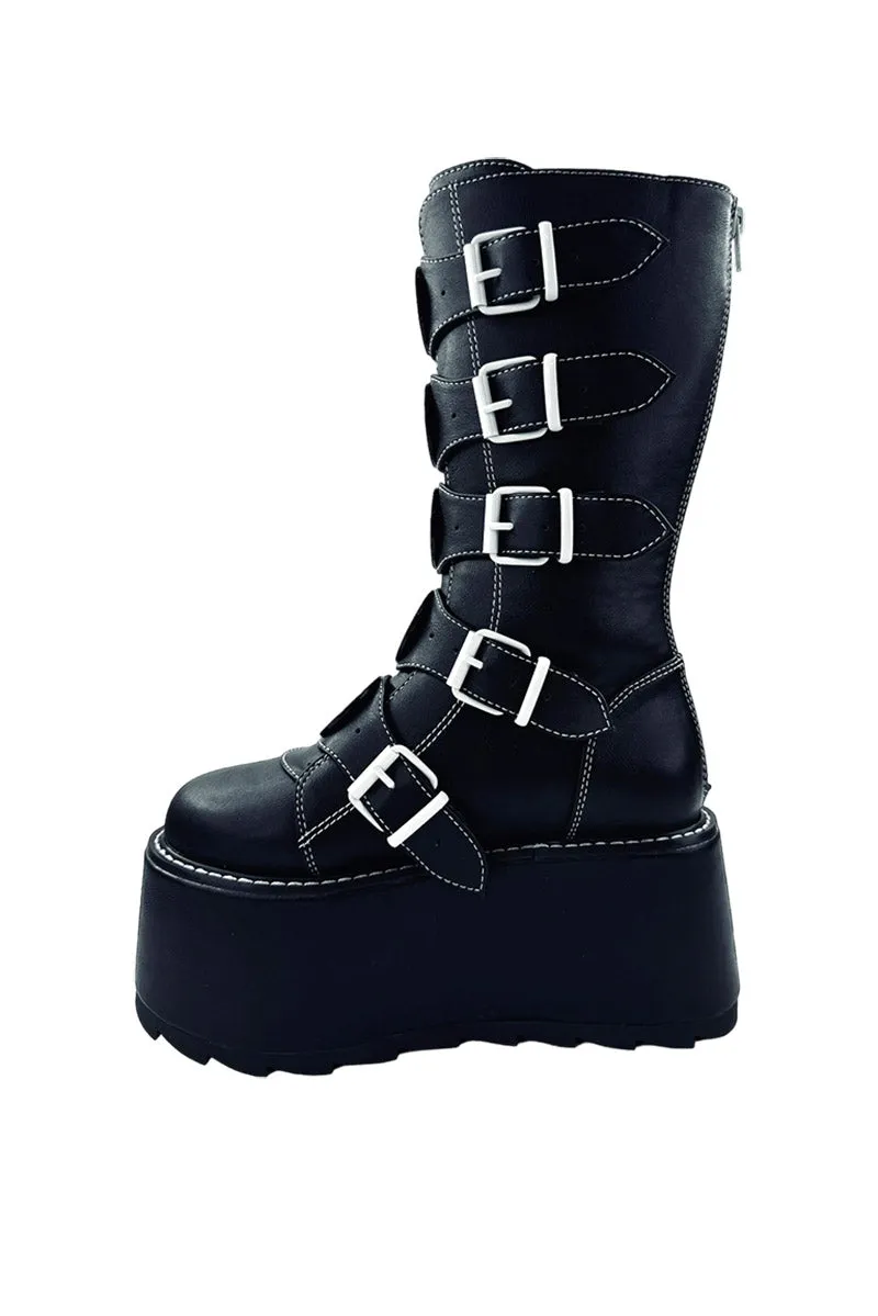 Phazer Emily The Strange Platform Boots [BLACK/WHITE]