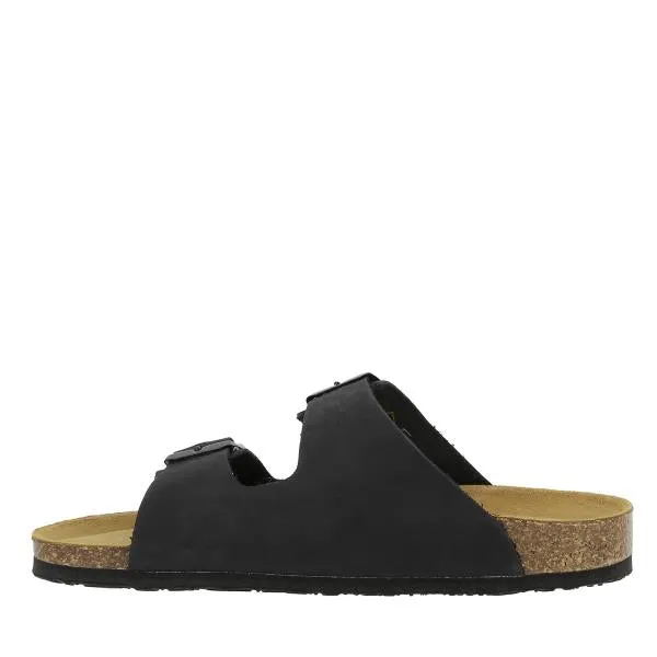 Plakton 180010-OF Nubuck Black Women's Sandals