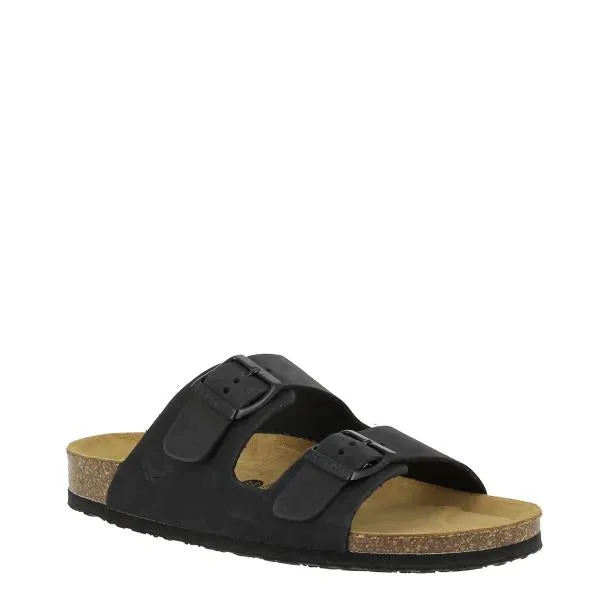Plakton 180010-OF Nubuck Black Women's Sandals