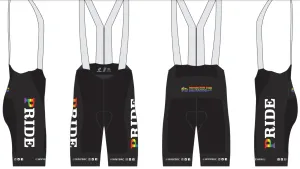PRIDE Cycling Pro Bib Shorts
