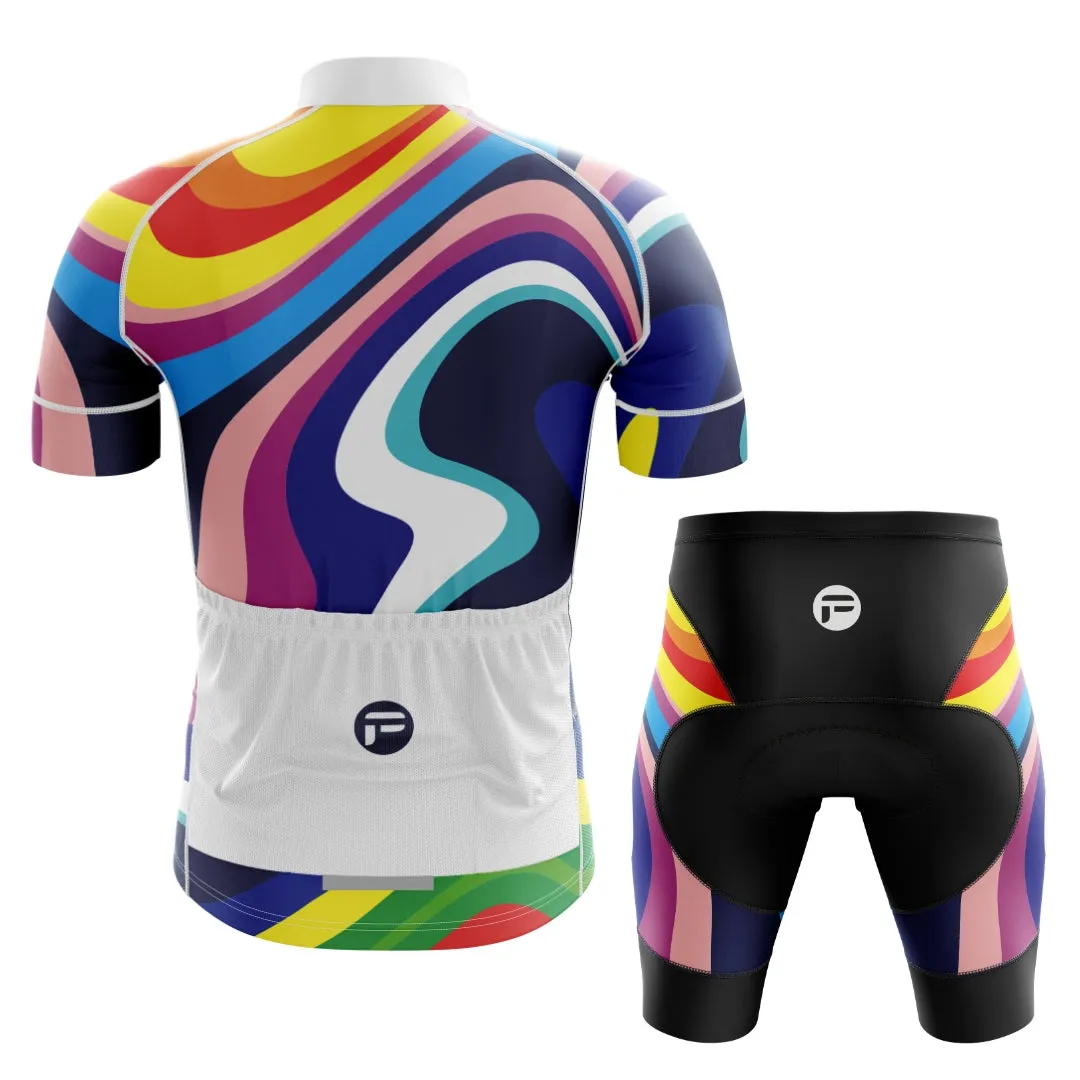 Rainbow Sprinter | Men's Short Sleeve Cycling Set
