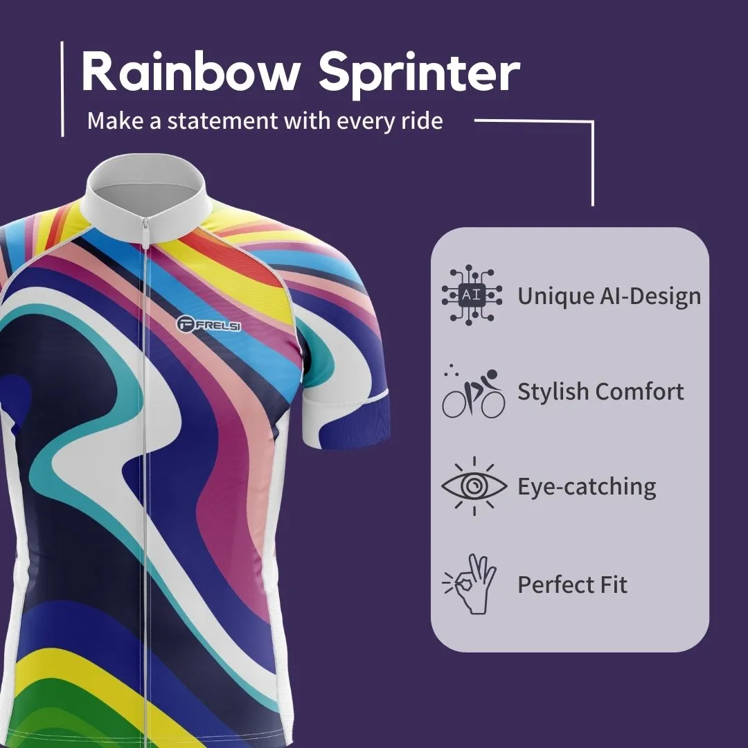 Rainbow Sprinter | Men's Short Sleeve Cycling Set