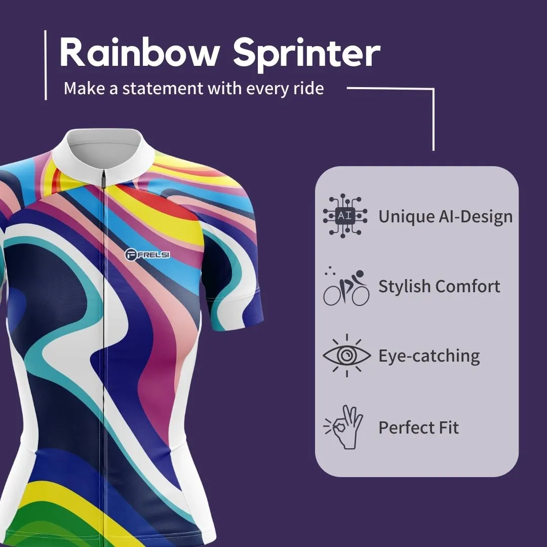 Rainbow Sprinter | Women's Short Sleeve Cycling Jersey