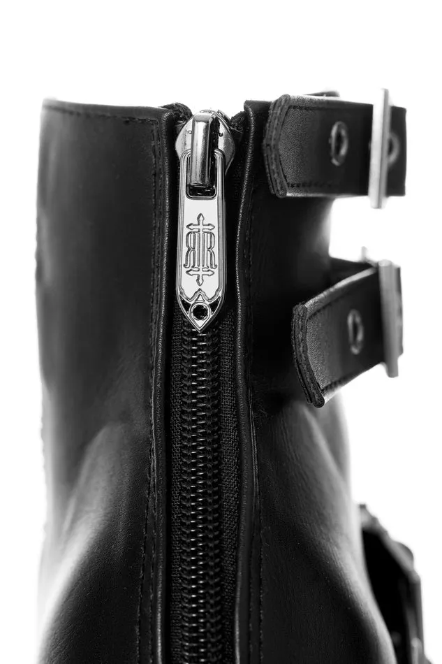 Restyle - Evelynn - Buckle Classic Platform Goth Boots