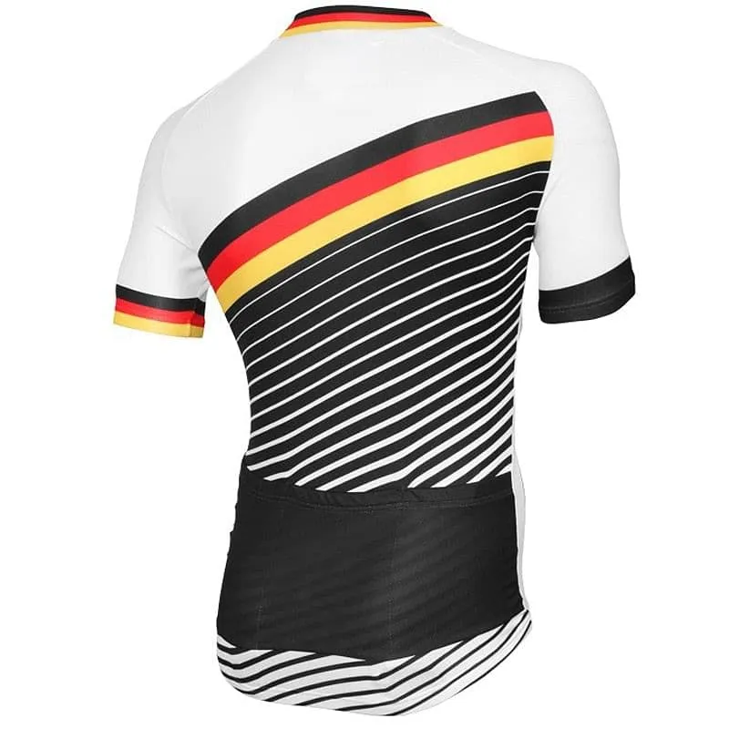 Retro Germany Deutschland Flag Cycling Jersey