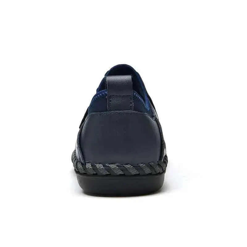 Ripple Lace-Up Leather Shoes