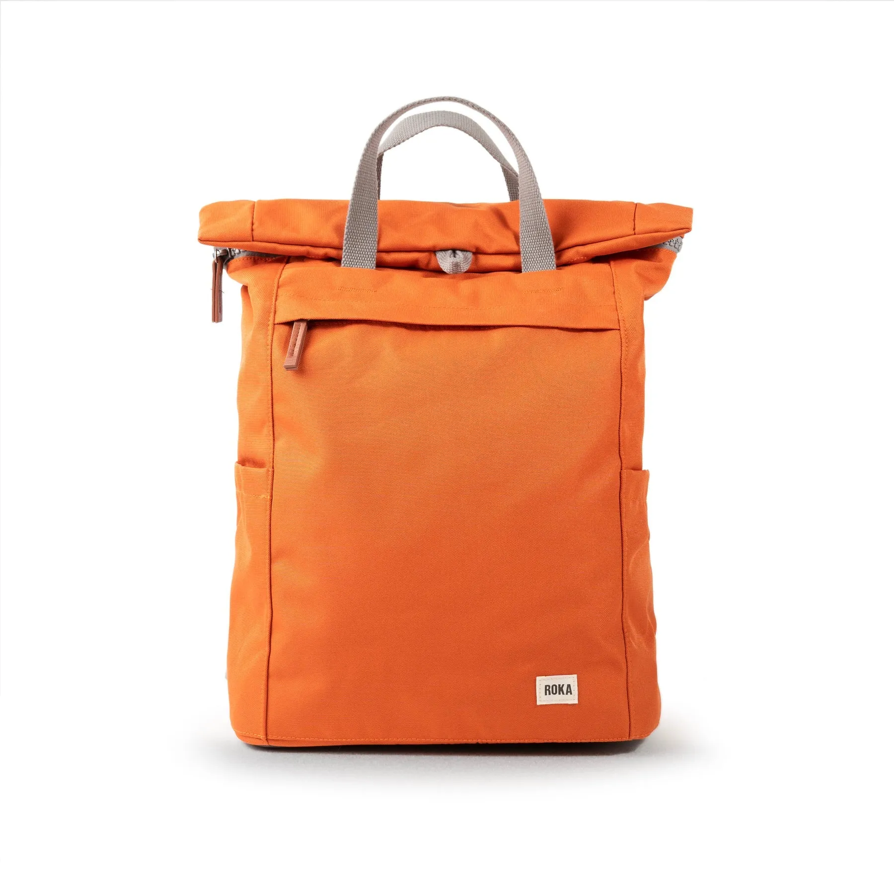 ROKA Finchley A Atomic Orange Large Recycled Canvas Bag - OS