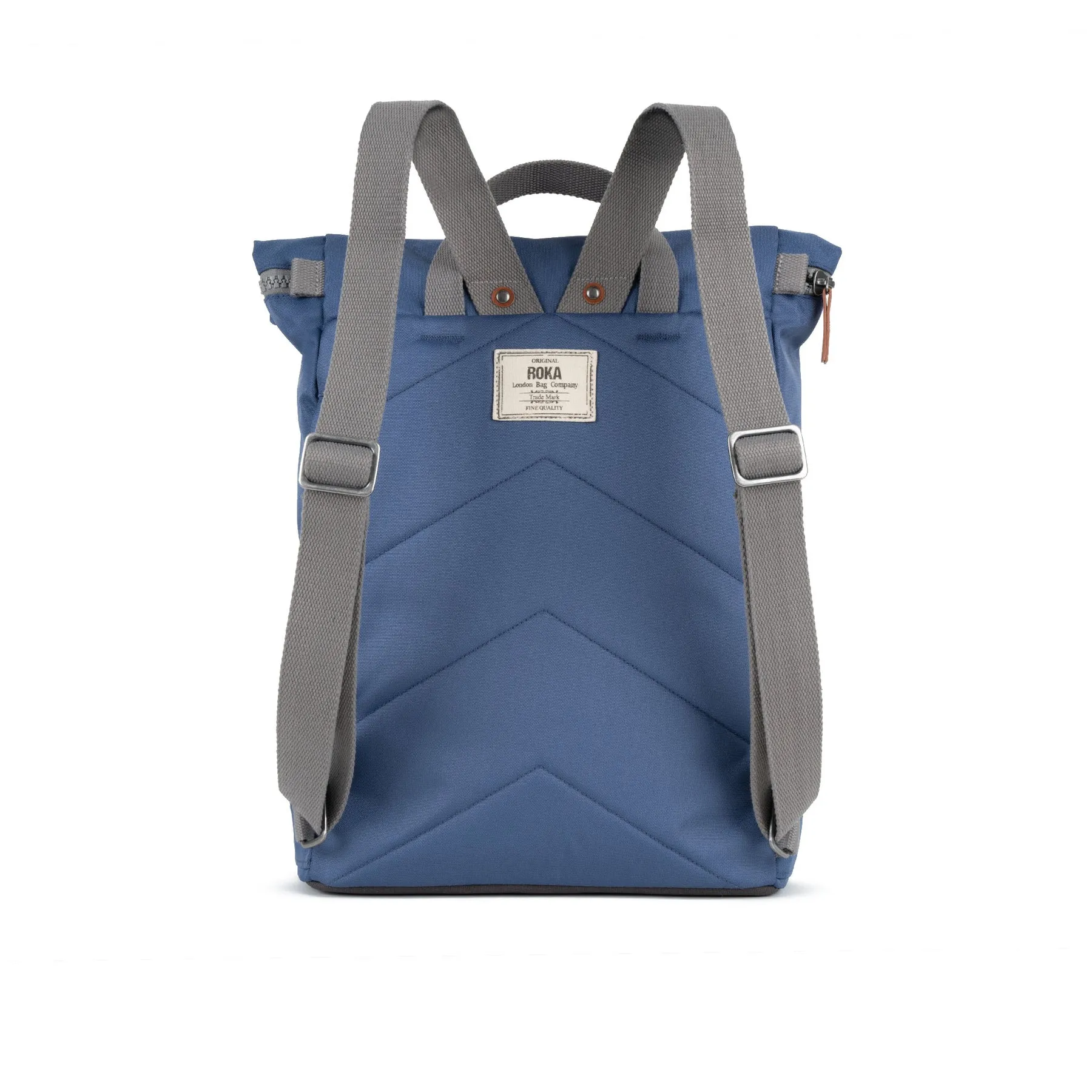 ROKA Finchley A Burnt Blue Large Recycled Canvas Bag - OS