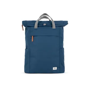 ROKA Finchley A Deep Blue Large Recycled Canvas Bag