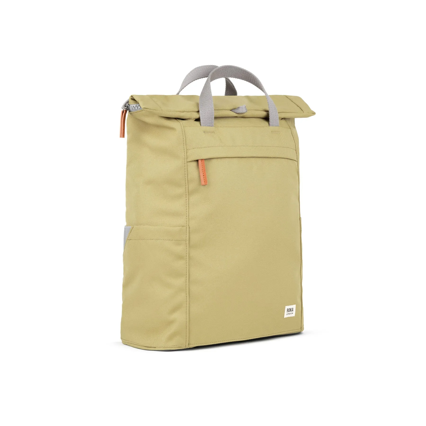 ROKA Finchley A Khaki Large Recycled Canvas Bag