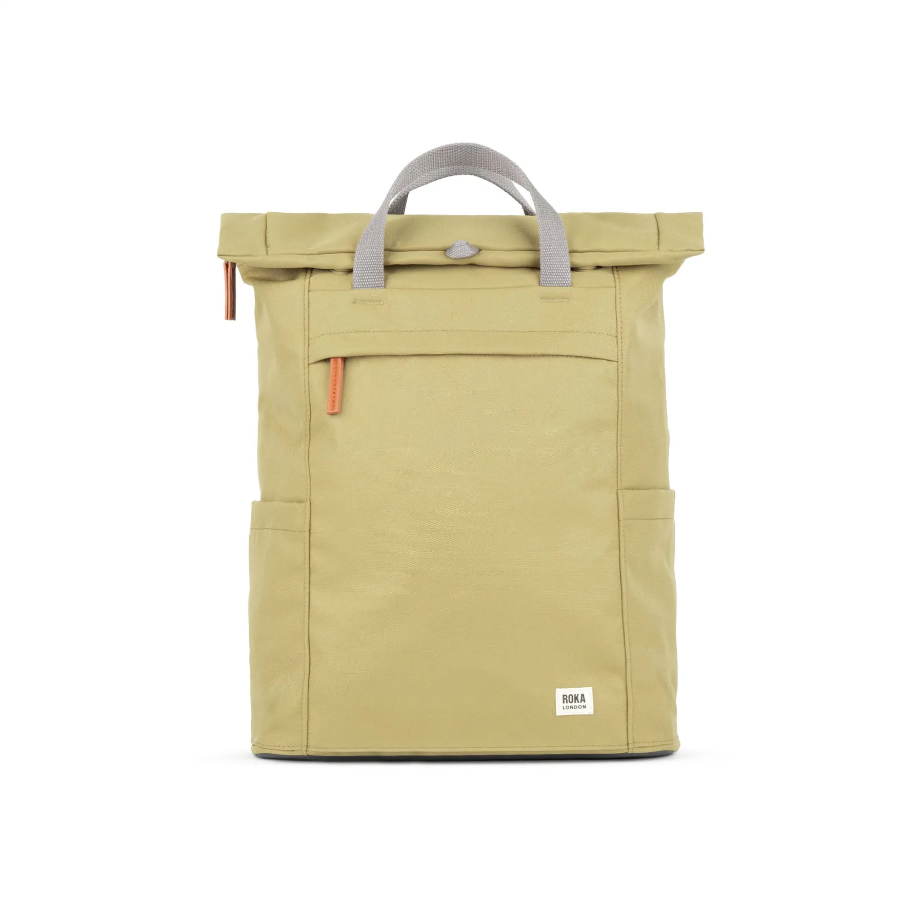 ROKA Finchley A Khaki Large Recycled Canvas Bag