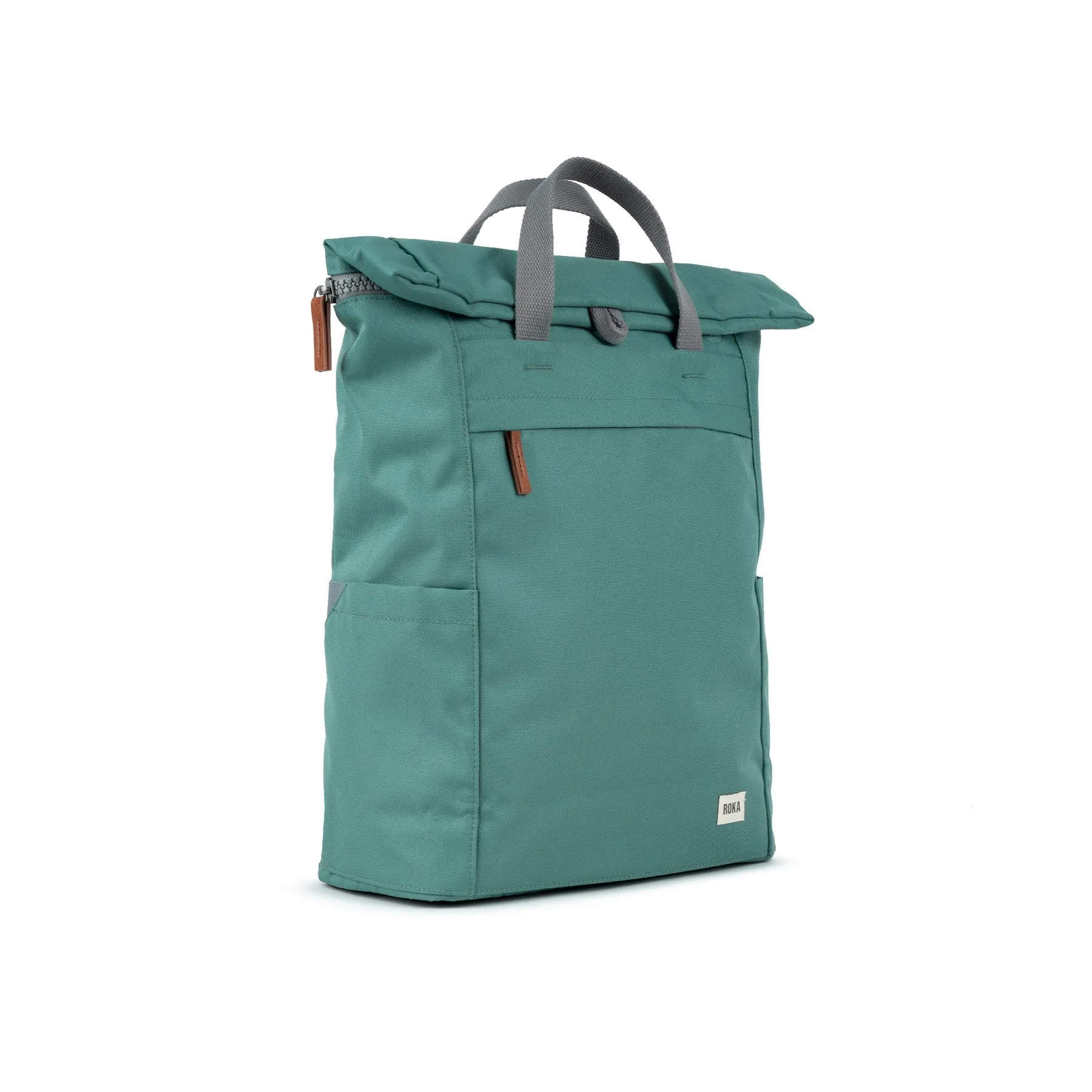 ROKA Finchley A Sage Large Recycled Canvas Bag - OS