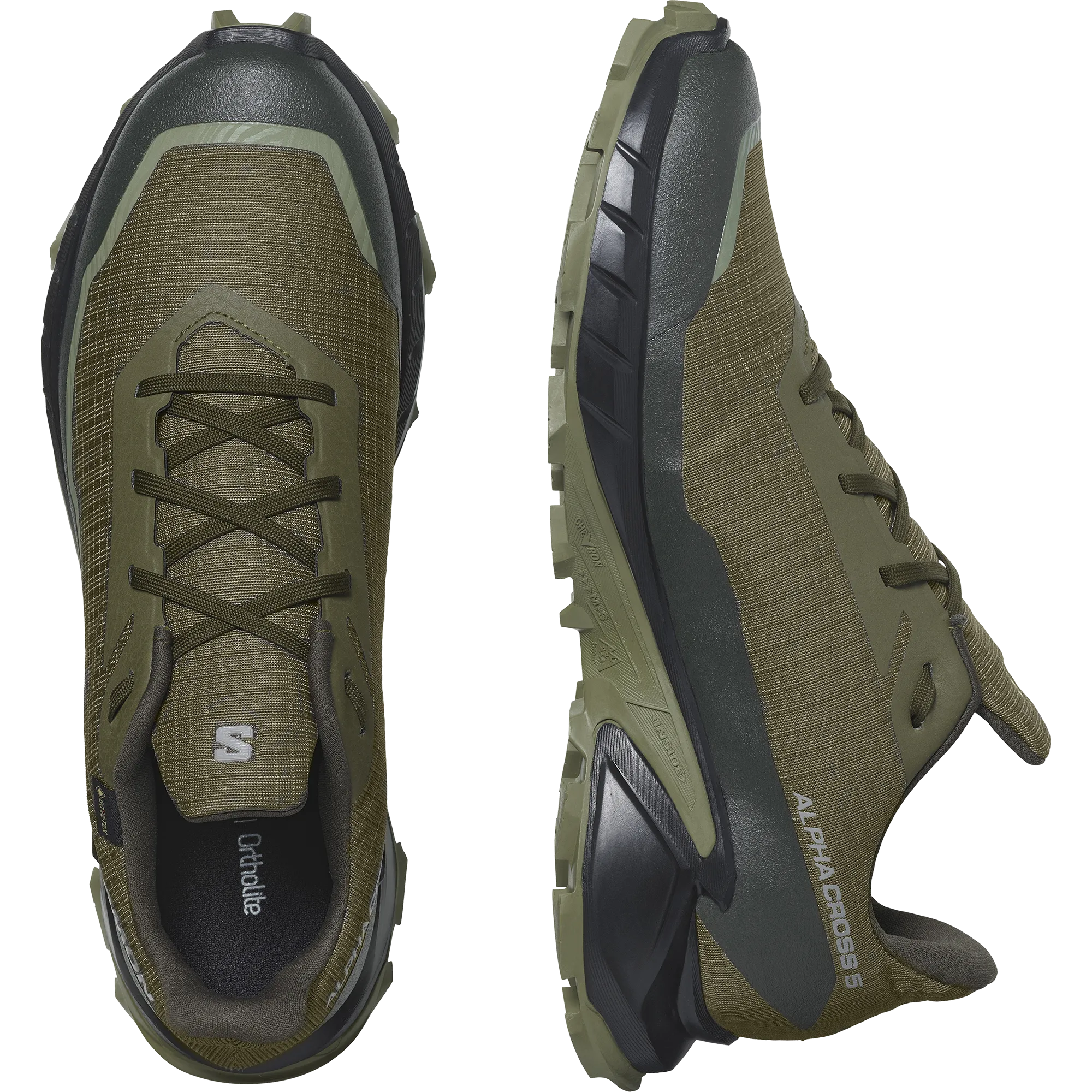 Salomon Men's Alphacross 5 Gore Tex in Olive night