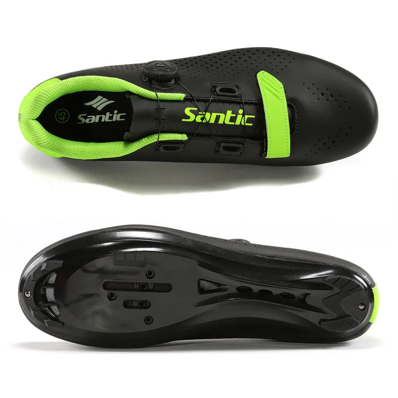 Santic Roadwind Black Mens Cycling Shoes with Compatible Cleat Peloton