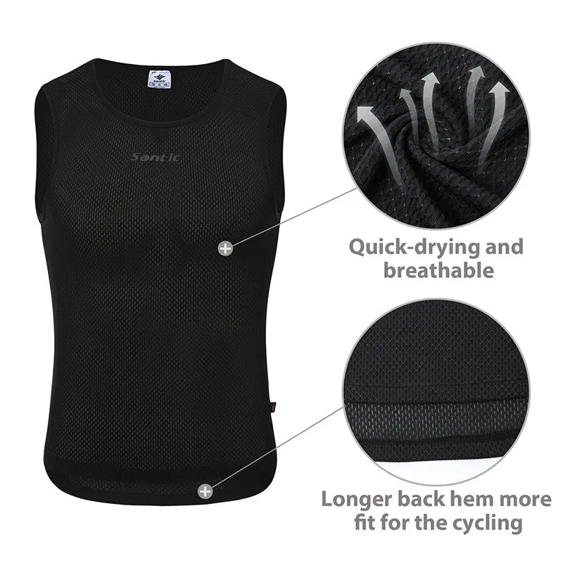 Santic Star Men Cycling Vest Sleeveless black