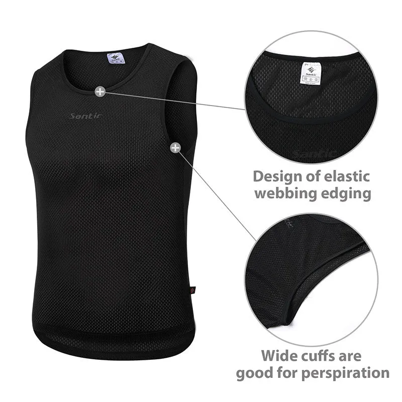 Santic Star Men Cycling Vest Sleeveless black