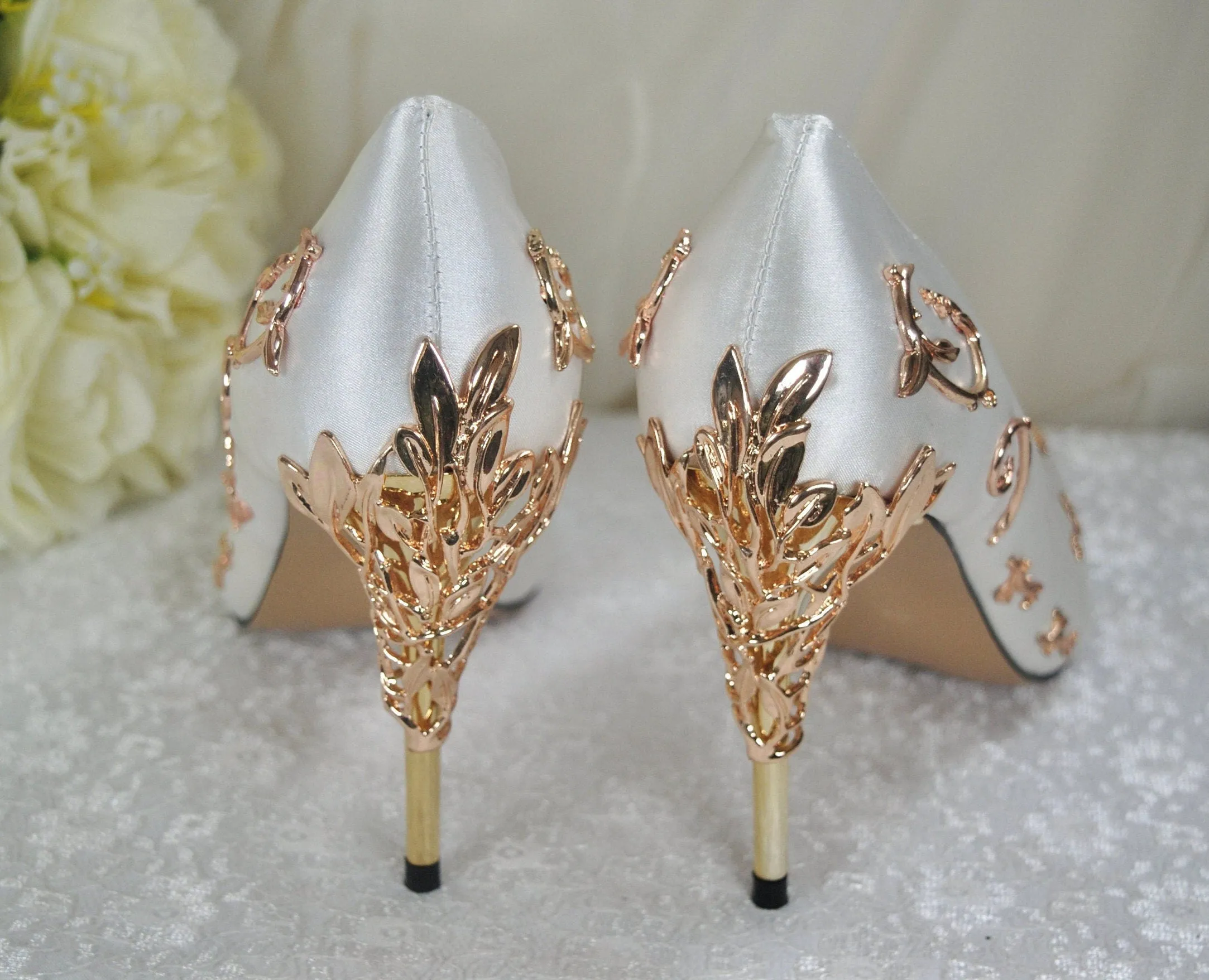 Simply Beautiful Filigree Bridal Shoes - Various Colours