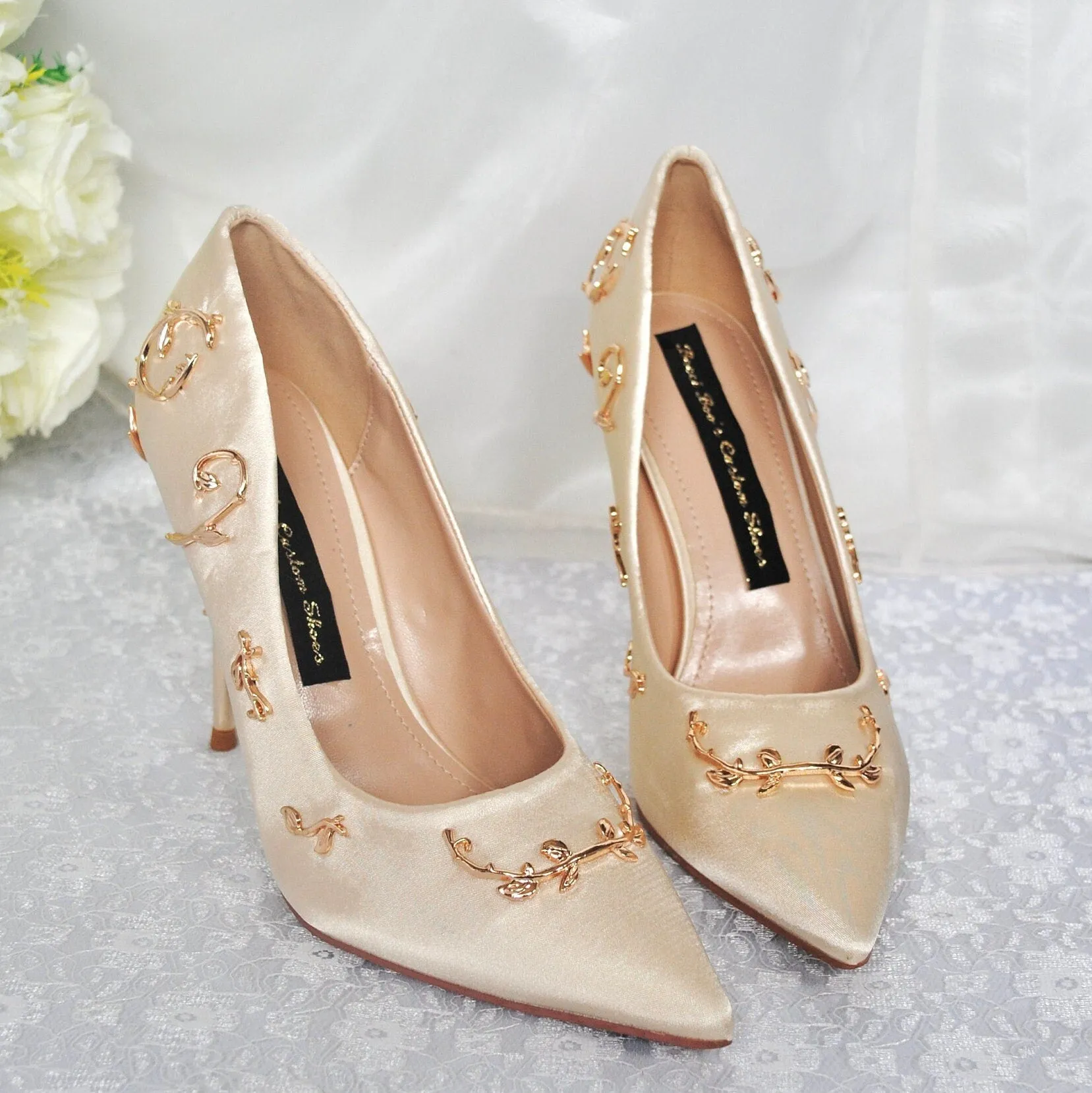 Simply Beautiful Filigree Bridal Shoes - Various Colours