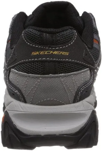 Skechers Sport Men's Afterburn Memory Foam Lace-Up Sneaker,Charcoal,13 4E US