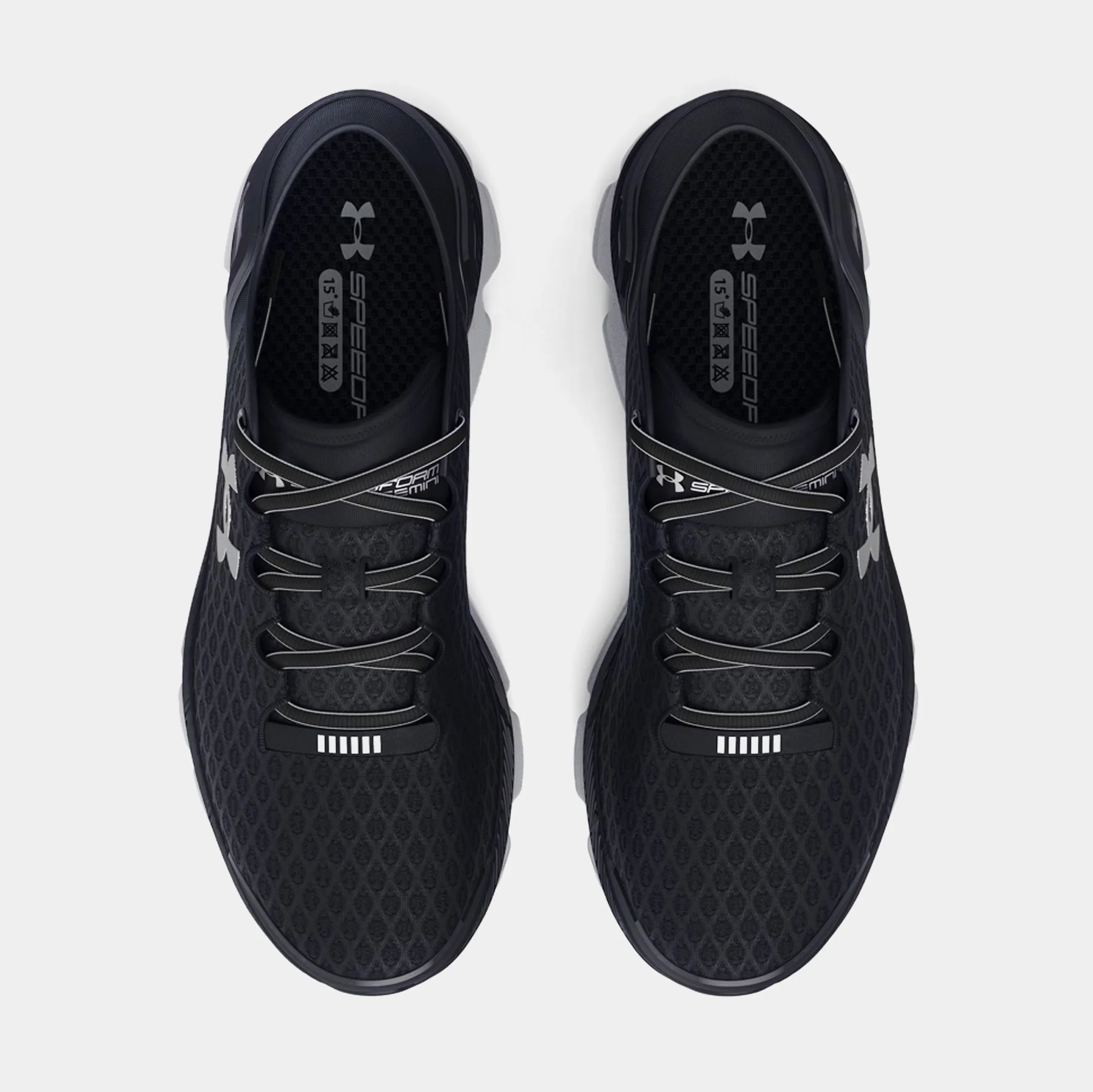 Speedform Gemini Mens Running Shoes (Black/Mod Grey/Metallic Silver)