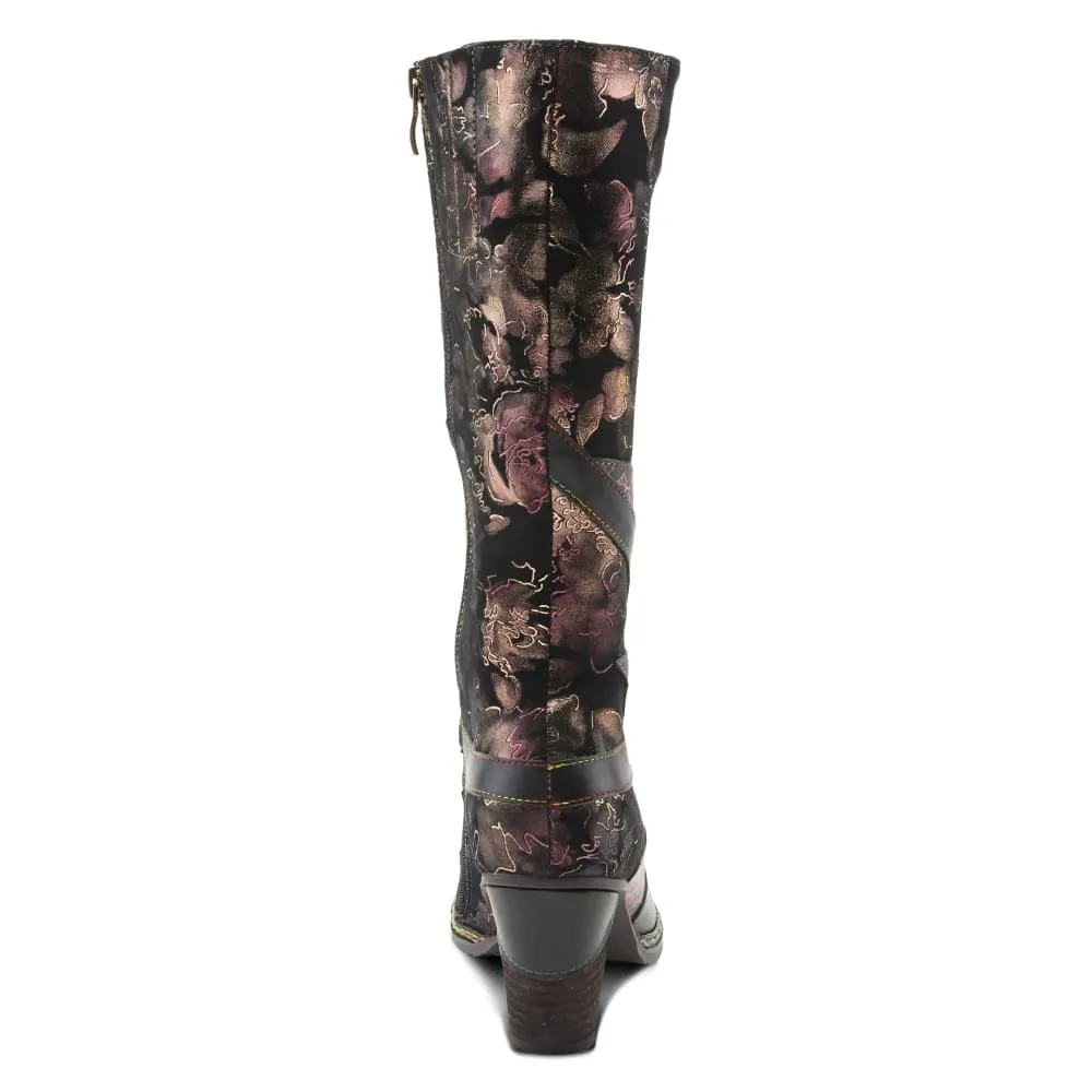 Spring Step Shoes L'Artiste Malagie Croco Women's Unique Hand Painted Leather Boots