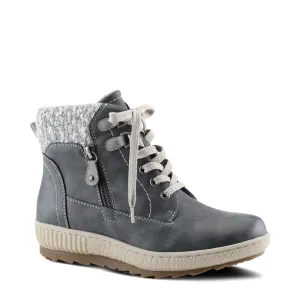 Spring Step Women's Karlene Side Zip Lace Waterproof Boots (Grey)