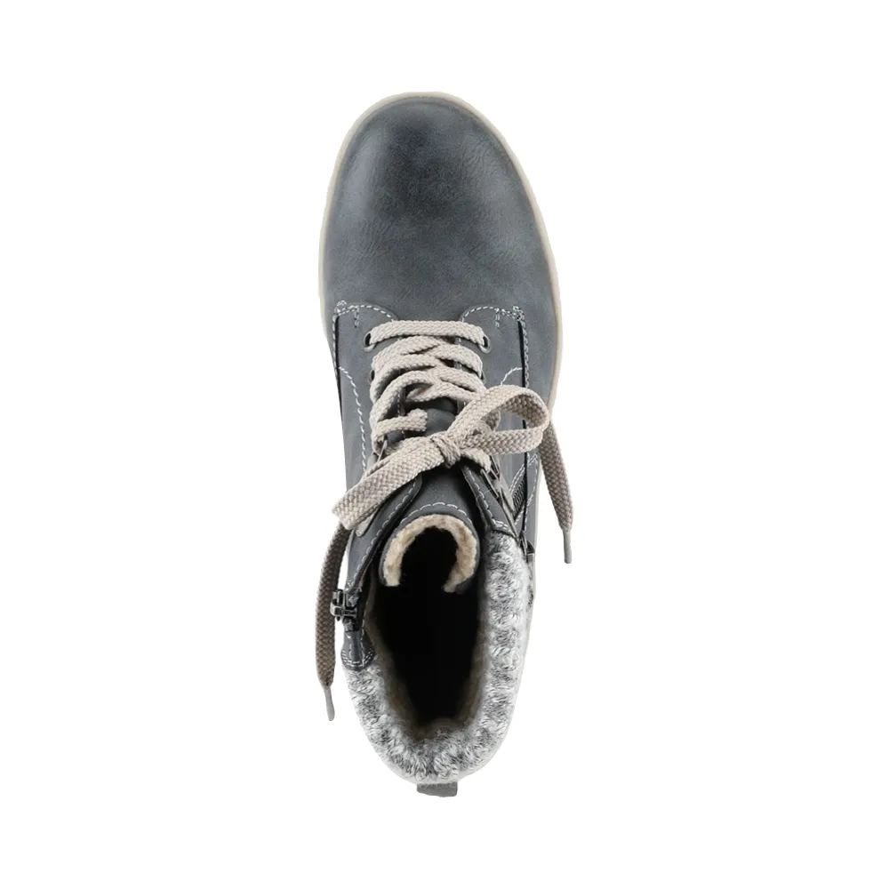 Spring Step Women's Karlene Side Zip Lace Waterproof Boots (Grey)