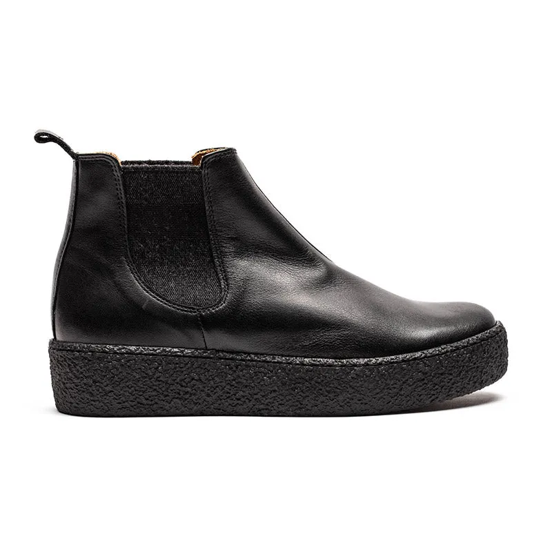 SS24 GEORGE Platform Smoke | Leather Boots
