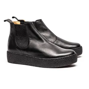 SS24 GEORGE Platform Smoke | Leather Boots