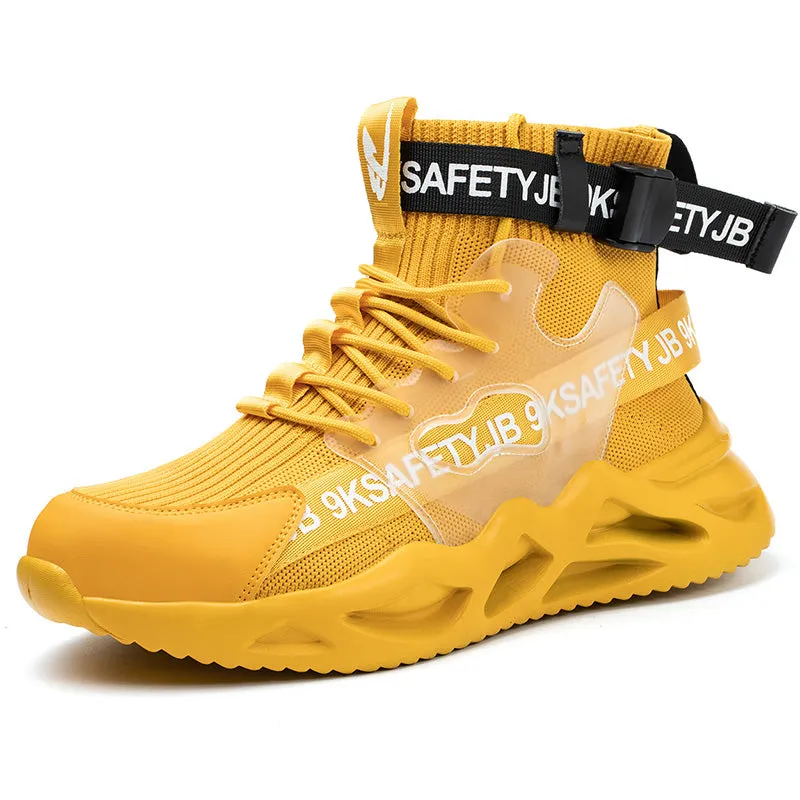 Steel Toe Shoes for Men Lightweight Indestructible Work Sneakers for Women Safety Shoes TFWMGV K7719