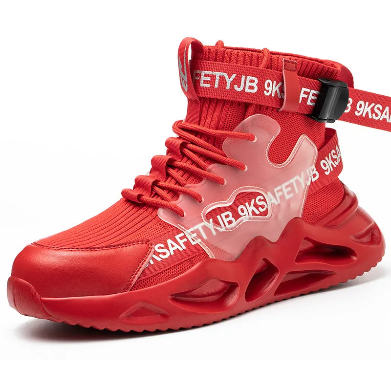 Steel Toe Shoes for Men Lightweight Indestructible Work Sneakers for Women Safety Shoes TFWMGV K7719