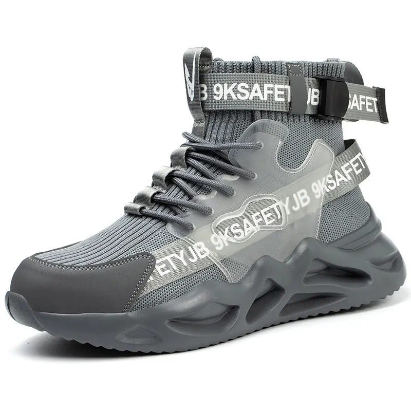 Steel Toe Shoes for Men Lightweight Indestructible Work Sneakers for Women Safety Shoes TFWMGV K7719