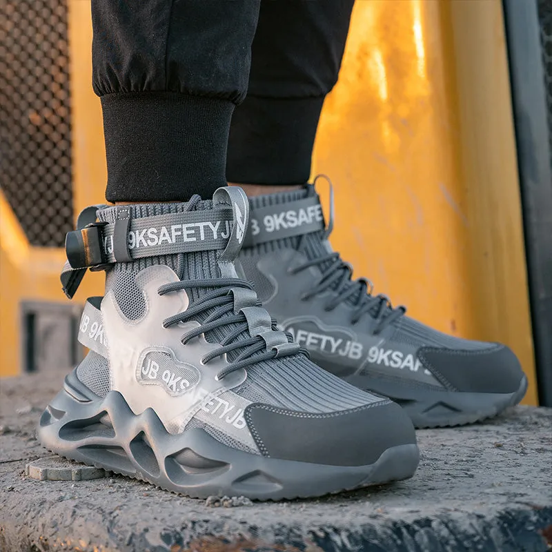 Steel Toe Shoes for Men Lightweight Indestructible Work Sneakers for Women Safety Shoes TFWMGV K7719