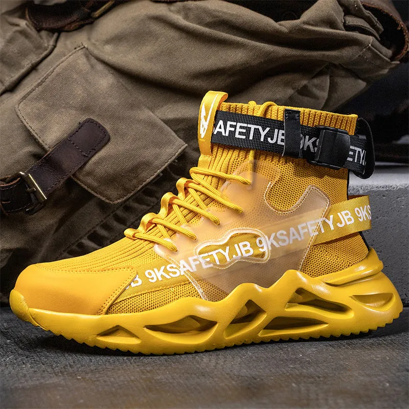 Steel Toe Shoes for Men Lightweight Indestructible Work Sneakers for Women Safety Shoes TFWMGV K7719