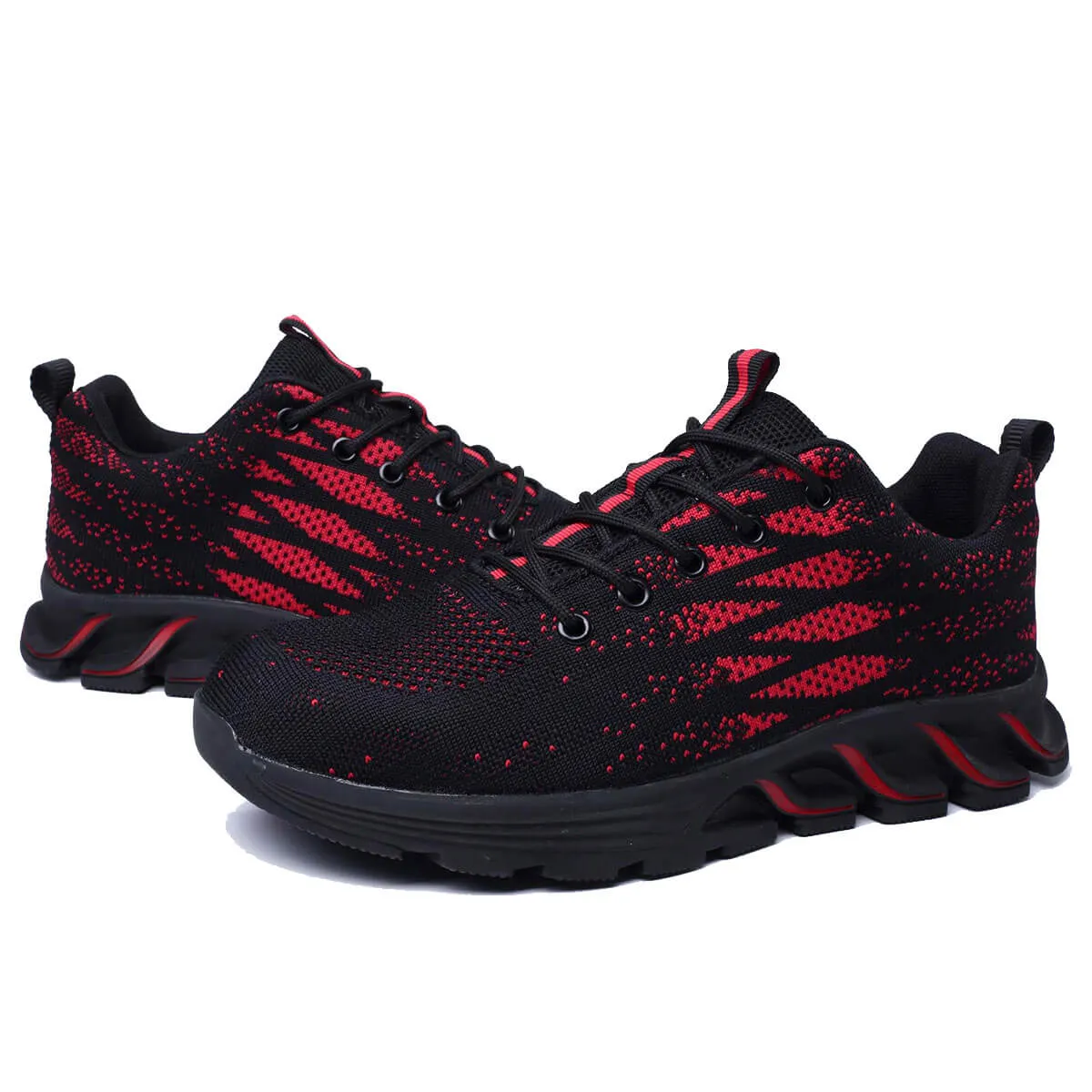 Steel Toe Sneakers for Men Women Lightweight Safety Resistant Comfortable Puncture Proof Slip On Indestructible Work Shoes