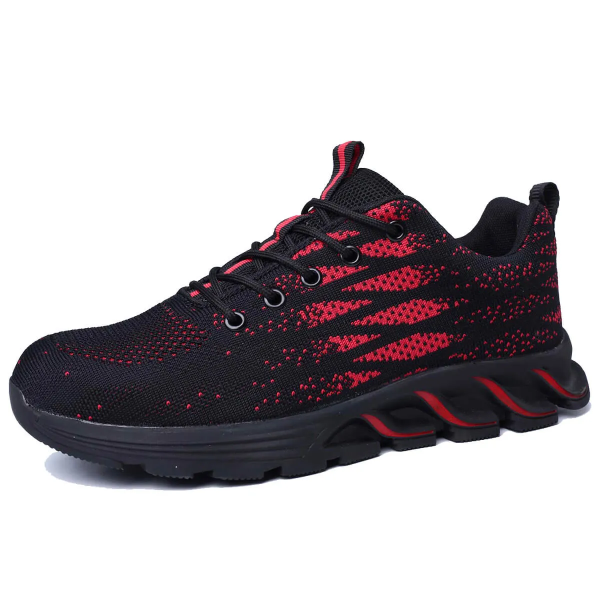 Steel Toe Sneakers for Men Women Lightweight Safety Resistant Comfortable Puncture Proof Slip On Indestructible Work Shoes