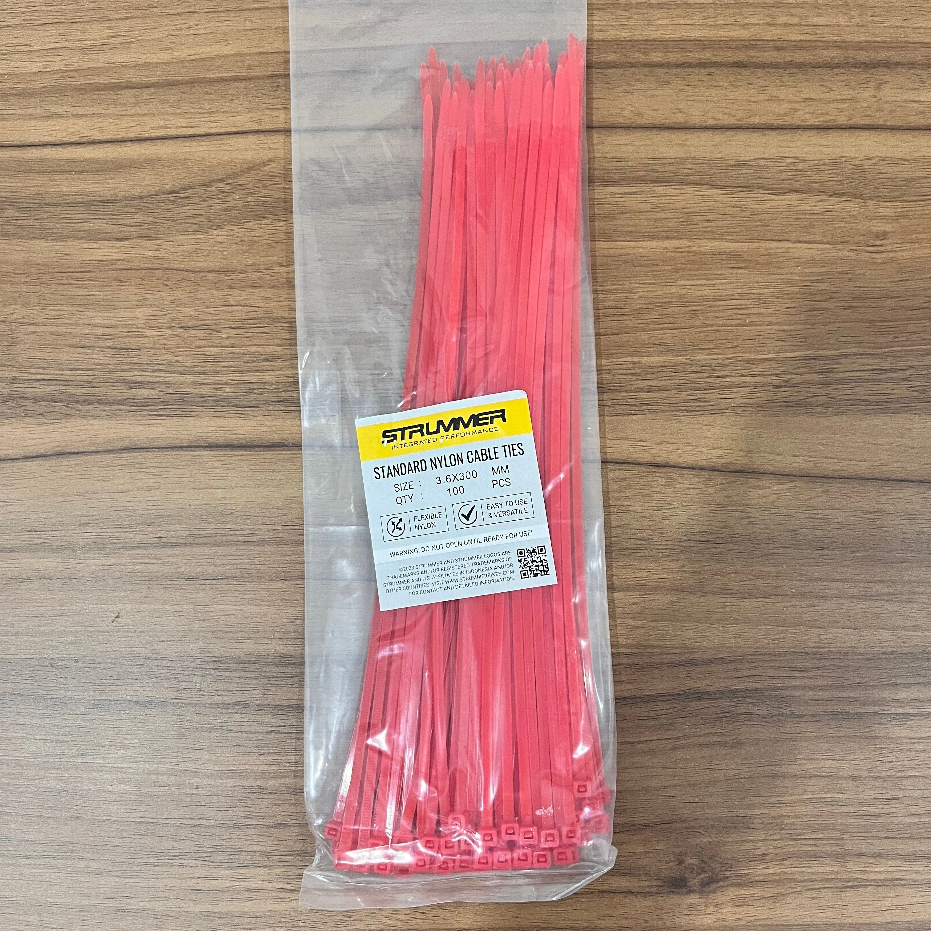 Strummer 3.6x300 Standard Nylon Cable Ties (100 Pcs/Pack)