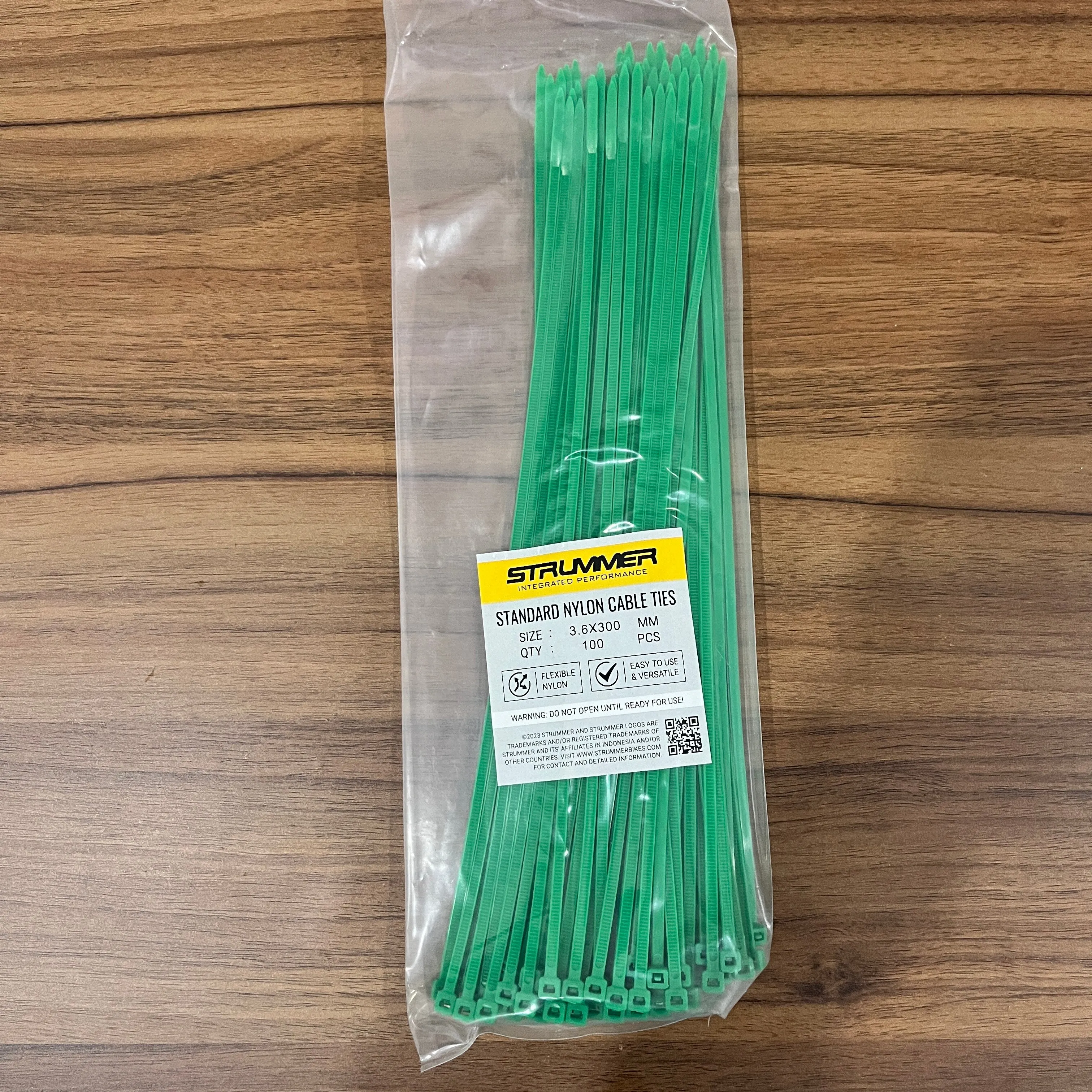 Strummer 3.6x300 Standard Nylon Cable Ties (100 Pcs/Pack)