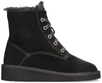 STYLE & CO WOMENS ABBBAA COLD WEATHER LACE-UP BOOTS  Color Black SIZE 8M