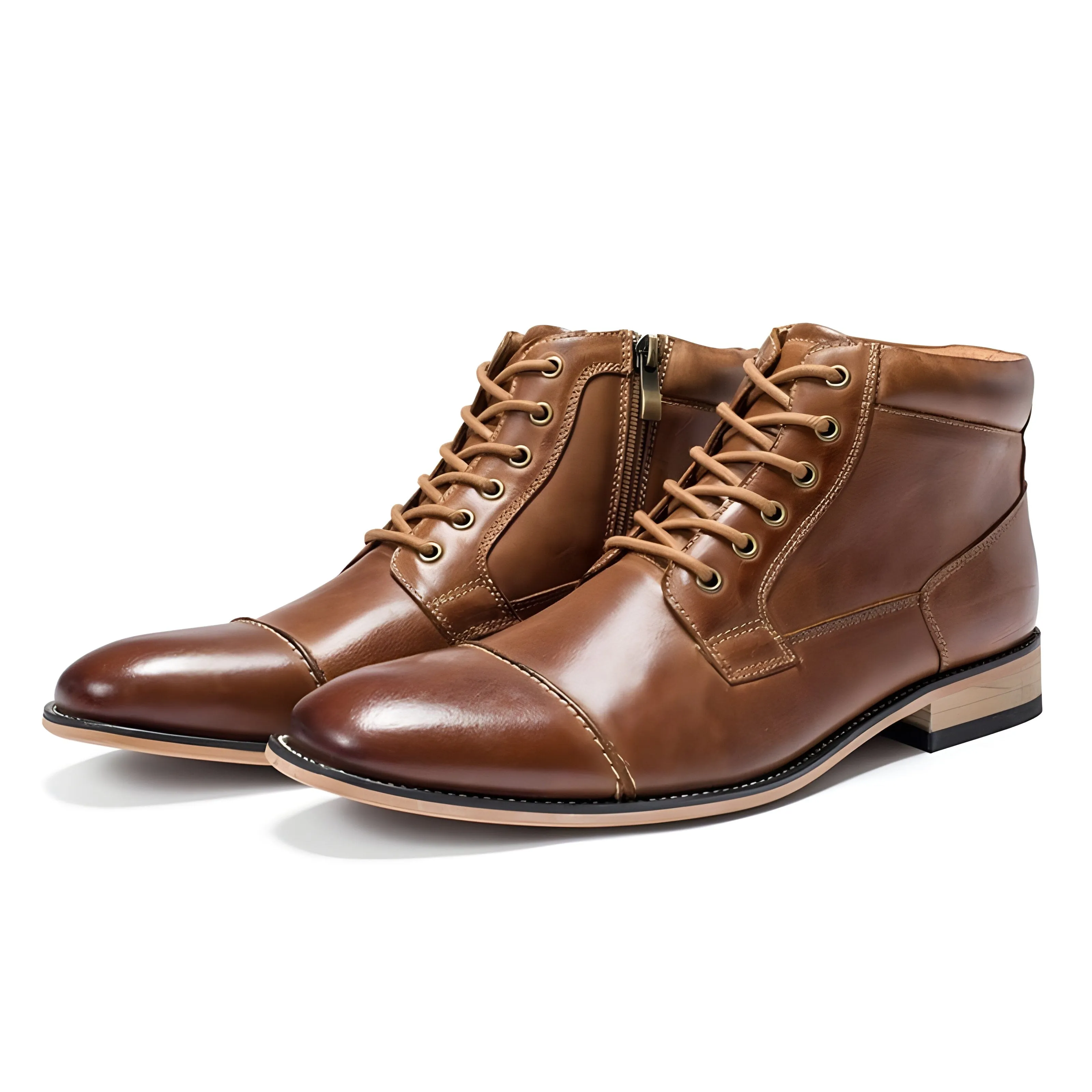 The Carlton Oxford Ankle Boots - Brown