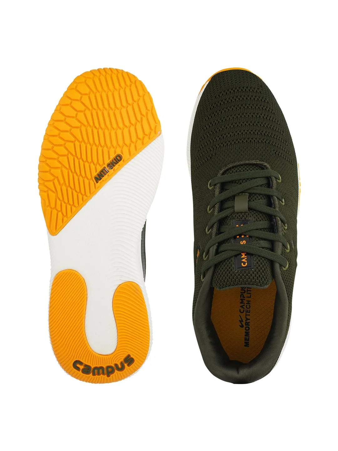 TOLL Green Men's Running Shoes