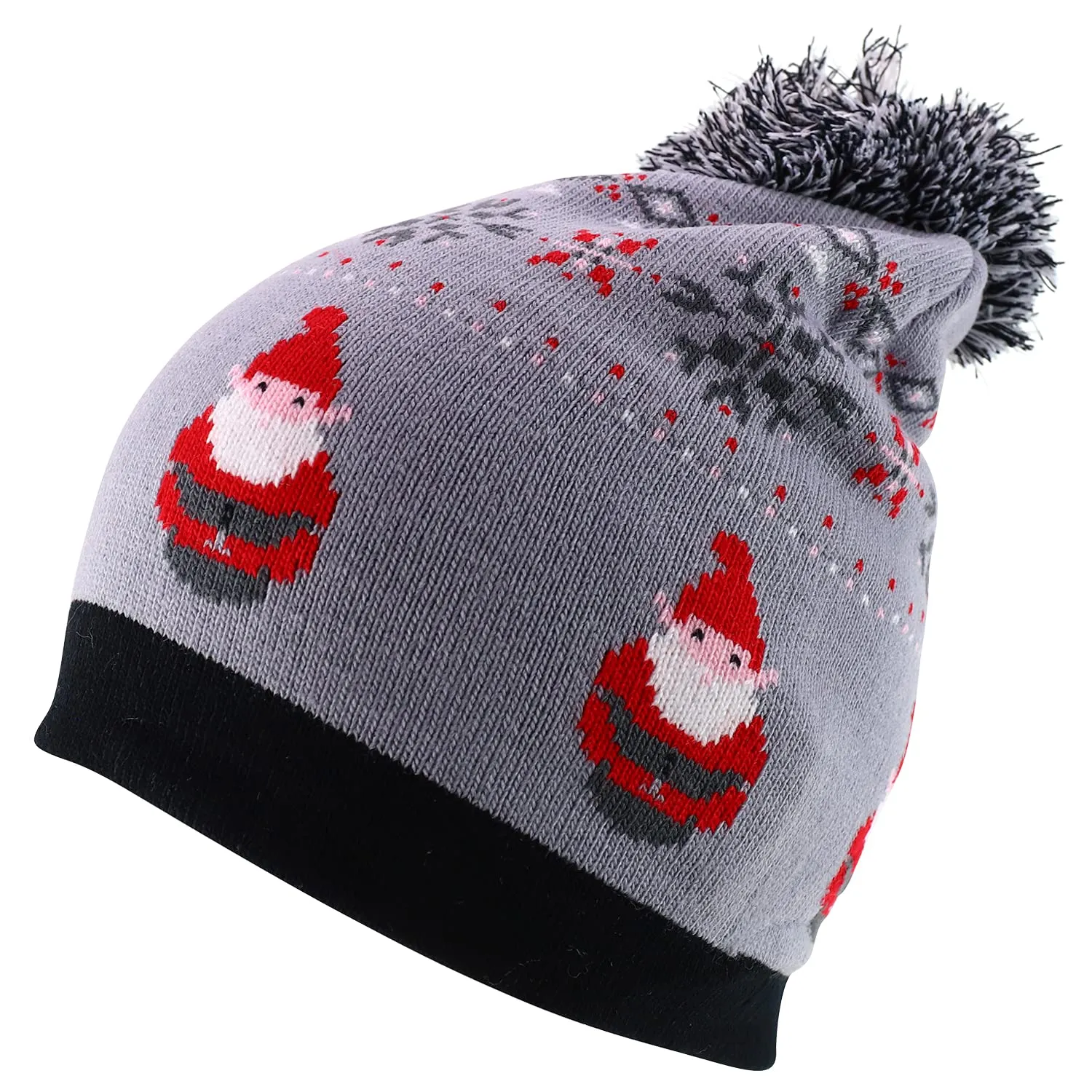 Trendy Apparel Shop 10 Styles Christmas Winter Short Beanies with Pompom
