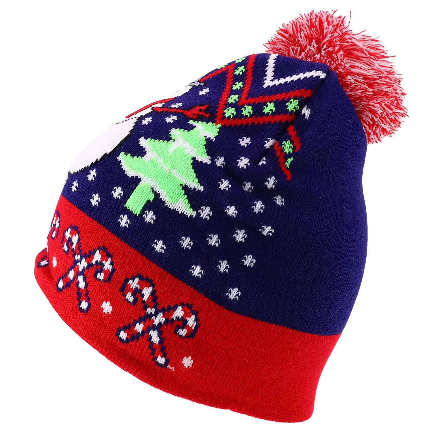 Trendy Apparel Shop 10 Styles Christmas Winter Short Beanies with Pompom