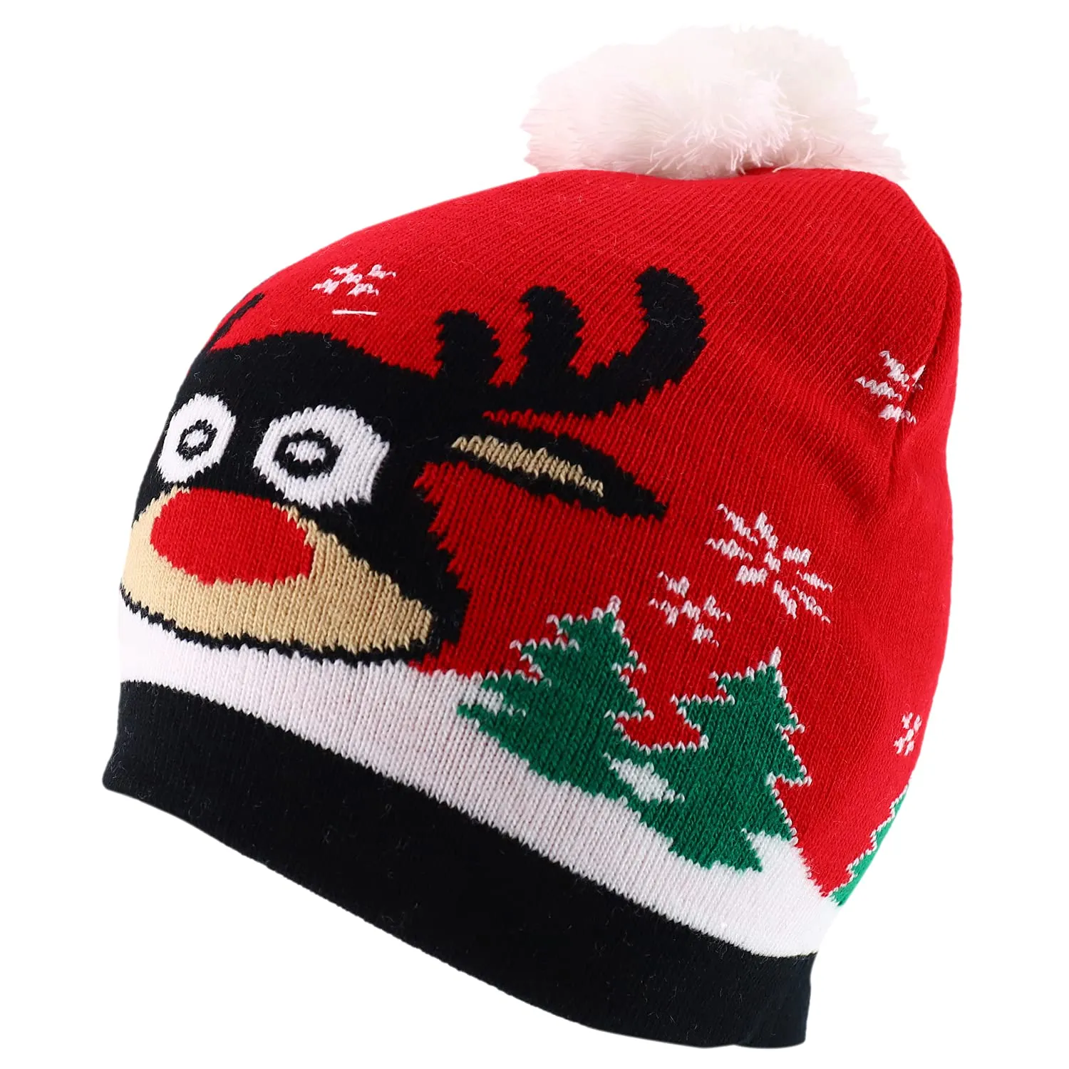 Trendy Apparel Shop 10 Styles Christmas Winter Short Beanies with Pompom